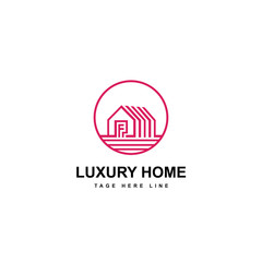 luxury home logo template