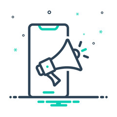 mix icon for smartphone ad