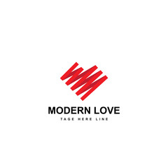 modern love logo template