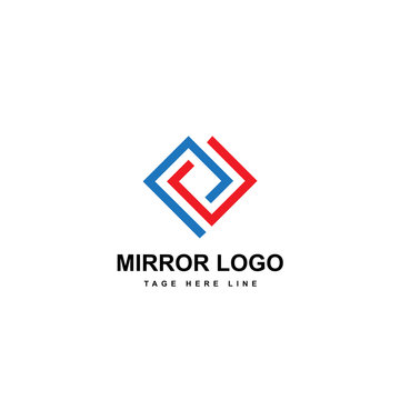 mirror logo template