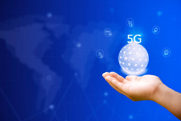Digital marketing. Business using modern interface payments online shopping communication and icon customer network connection on virtual screen. Business innovation technology 5G concept.