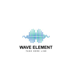 Fototapeta premium wave element logo template