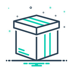 mix icon for box pack 