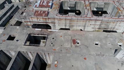 abandoned factory shot from the air with my drone