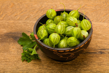 Gooseberries in the bowl