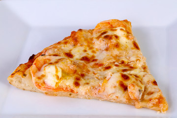 Pizza with prawn