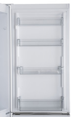 Refrigerator Isolated on White Background. Modern Kitchen and Domestic Major Appliances