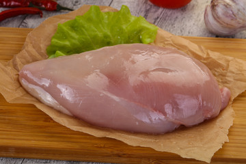 Raw chicken breast