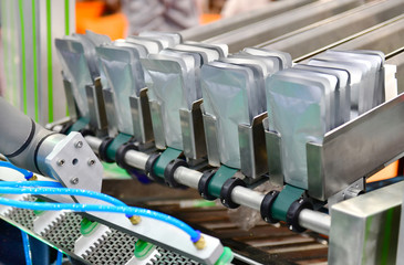 Aluminium Foil Bag Packaging at Industrial Modern machine for packaging line