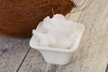 Dietary Coconut oil in the bowl
