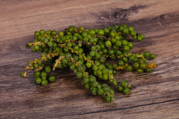 Raw fresh  green pepper corn