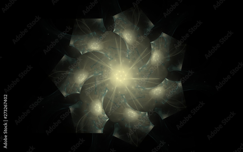 Fototapete digital generated image in the form of abstract geometric shapes of various shades and colors for us