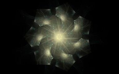 digital generated image in the form of abstract geometric shapes of various shades and colors for...