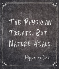 nature heals Hippocrates