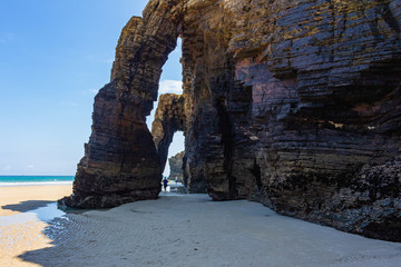 Set of flying buttresses on the cliffs