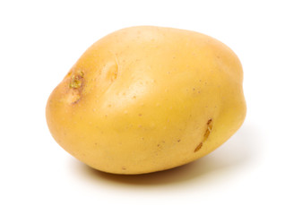 New potato isolated on white background 