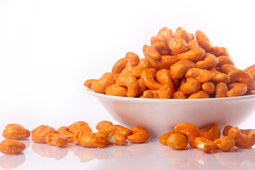 Cashew nut in bowl