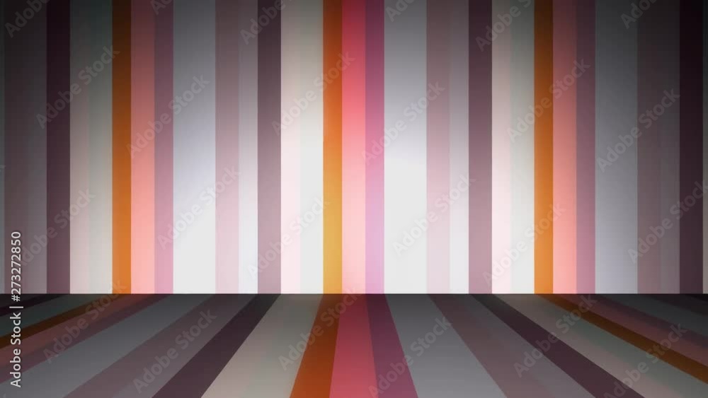 Poster vertical colorful stripes refract and form right angle, seamless loop. animation. abstract parallel 