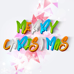 Merry Christmas celebration poster with stylish text.
