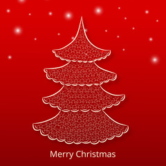 Merry Christmas celebration with x-mas tree.
