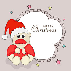 Merry Christmas celebration with Santa cartoon.