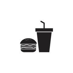 Junk food icon design template vector illustration isolated