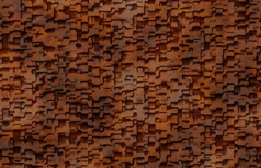 rough structured rusty metal