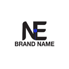 logo custome type ne modern flower