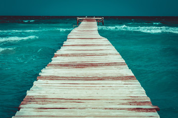 Molo w Alcudia. Majorka Hiszpania. © Black Brush