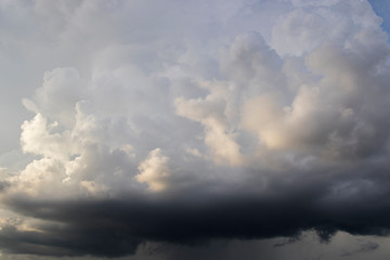 Fototapeta na wymiar Storm clouds, dramatic sky.