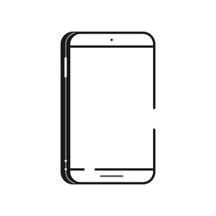 Smartphone icon in flat style. Cell phone vector.