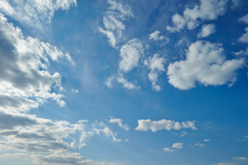 blue sky with clouds