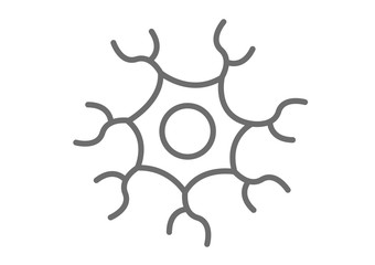 nerve cell icon vector
