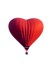 Hot air balloon  isolated on white background.