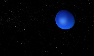 Obraz na płótnie Canvas Neptune planet. Space theme. 3D illustration.