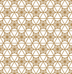 Seamless geometric pattern based on japanese ornament kumiko .