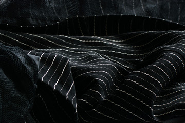 dark matter with white stripes. Concept - dark background