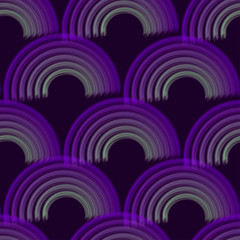 arcs drawn in violet colors on a dark violet background