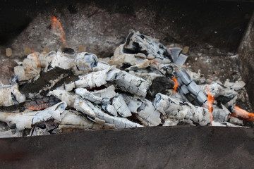 fire on the grill