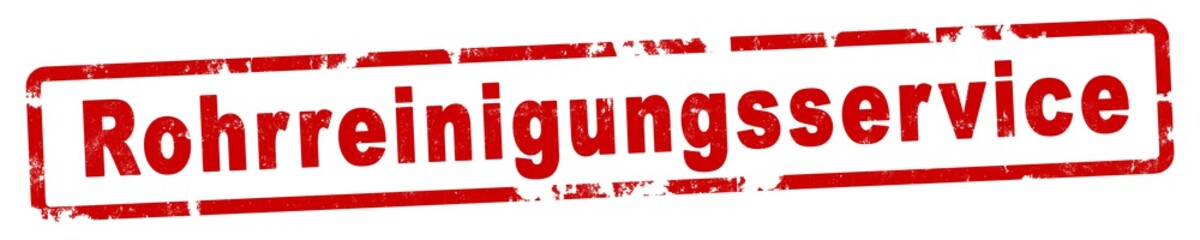 nlsb496 NewLongStampBanner nlsb - german text - Rohrreinigungsservice: Stempel / einfach / rot / Vorlage - Seitenverh&auml;ltnis 5:1 - 5zu1 - new-version - xxl g7809