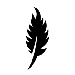 feather vector icon. feather symbol illustration. 