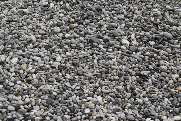 small stones on the beach