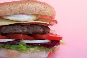 Latest burger design with cheese