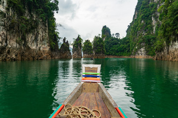 boat in the lake in Thailand