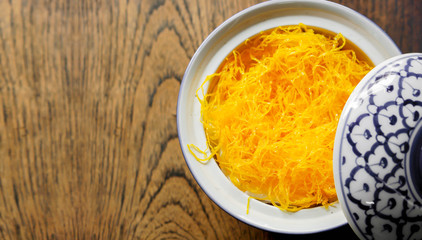 Thai traditional sweet and dessert name's 