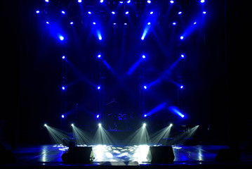 Concert light show, Colorful Stage Lights, light show at the Concert.