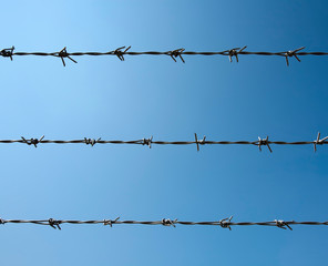 barbed wire lines