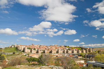Fototapeta na wymiar View of Avila, Castille, Spain.