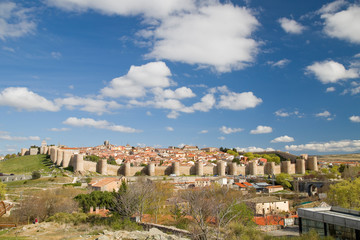 Naklejka premium View of Avila, Castille, Spain.