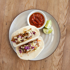 Beef Tacos with Cabbage Slaw